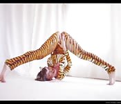 Anal sex with a gorgeous young woman in costume 