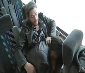 Bonnie Rotten fazendo uma chupada no ônibus